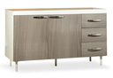 BAJO MESADA MUEBLES MAXIMO 72245 140 GRIS/BLANCA