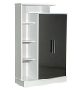 MULTIFUNCION MUEBLES MAXIMO 58001 2P BLANCO/NEGRO