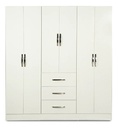 ROPERO FAMILY MUEBLES MAXIMO 66000 6P BLANCO