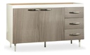 BAJO MESADA MUEBLES MAXIMO 72225 120 GRIS/BLANCA