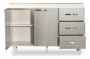 BAJO MESADA MUEBLES MAXIMO 72225 120 GRIS/BLANCA