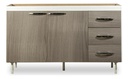 BAJO MESADA MUEBLES MAXIMO 72225 120 GRIS/BLANCA