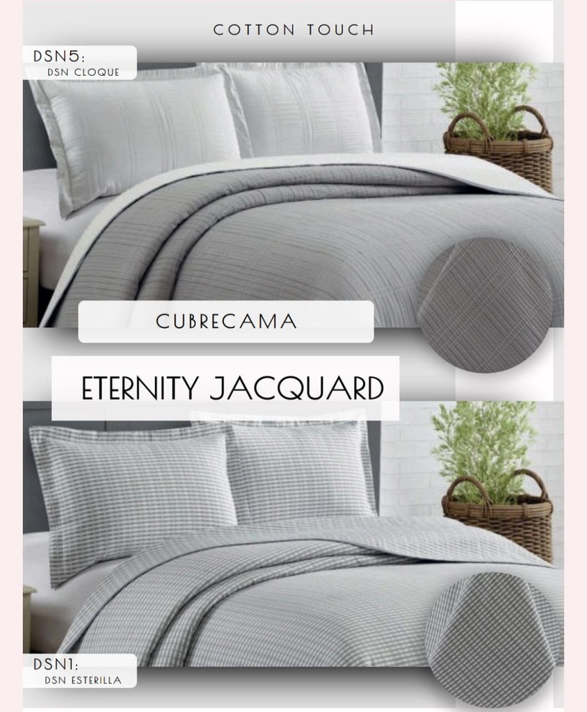 COVER LAS CALAS JAQUARD KING