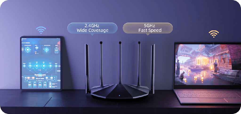 ROUTER TENDA TX2 PRO AX1500 WI-FI6 5 ANTENAS DUAL BAND GIBABIT