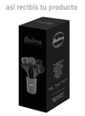 SET DE SEIS UTENSILIOS HUDSON UT48G NYLON GRIS OSCURO C/HOLDER