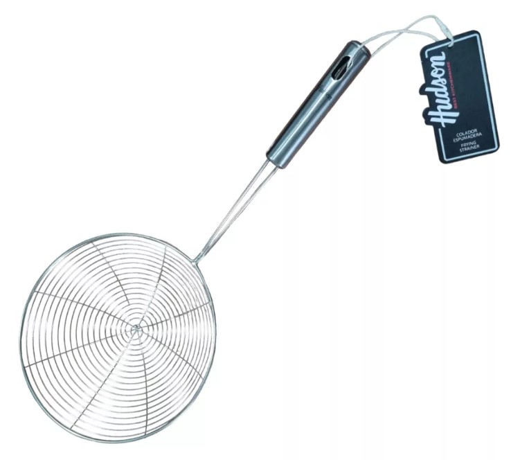 COLADOR ARAÑA P/FRITURAS  DE ACERO 18 CM HUDSON W42