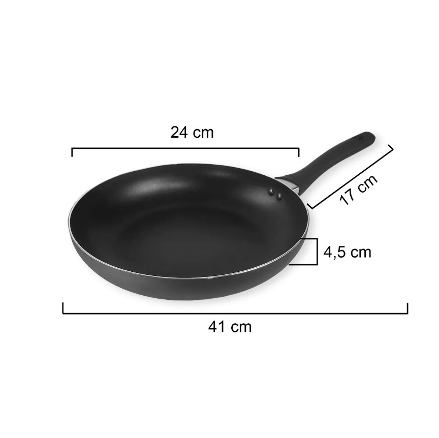 SARTEN HUDSON GHW1124SF DE ALUMINIO C/ANTHIADERENTE 24 CM