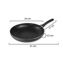 SARTEN HUDSON GHW1124SF DE ALUMINIO C/ANTHIADERENTE 24 CM