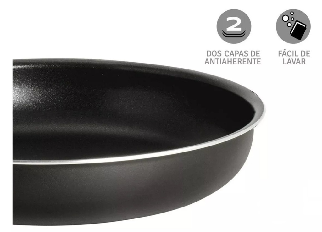 SARTEN HUDSON GHW1124SF DE ALUMINIO C/ANTHIADERENTE 24 CM