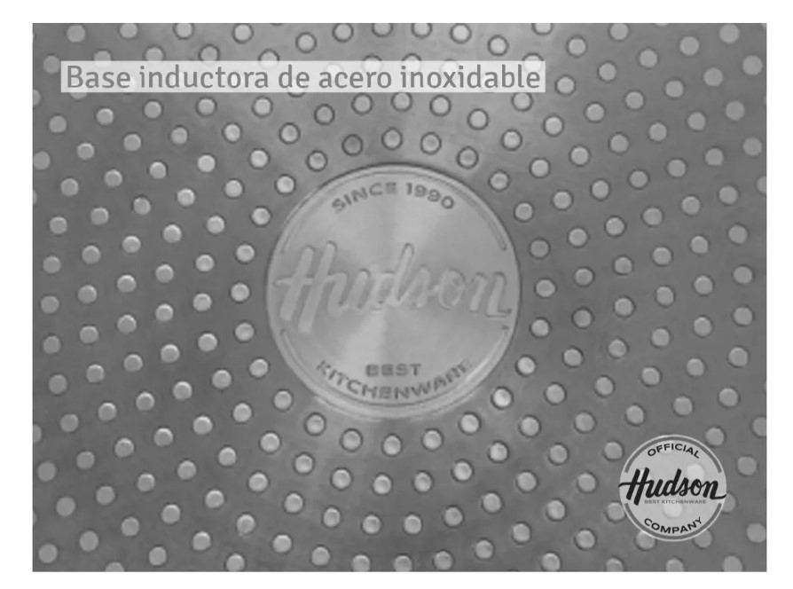CACEROLA HUDSON FGRA07 DE ALUMINIO FORJADO 24CM C/ANTIADH. GRANITO Y TAPA DE CRISTAL