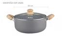 CACEROLA DE ALUMINIO HUDSON C/ANTIADHERENTE GRANITO 20CM GRA05