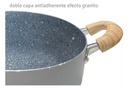 CACEROLA DE ALUMINIO HUDSON C/ANTIADHERENTE GRANITO 20CM GRA05