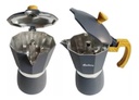 CAFETERA HUDSON M023 ITALIANA DE ALUMINIO ESMALTADO GRIS 9 TAZAS