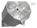 CAFETERA HUDSON M023 ITALIANA DE ALUMINIO ESMALTADO GRIS 9 TAZAS