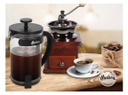 CAFETERA HUDSON FR08 VIDRIO Y AC INOX C/EMBOLO 800ML NEGRA