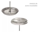 SET CAFETERA DE EMBOLO HUDSON CMSET80 C/2 VASOS TERMICOS NEGRA