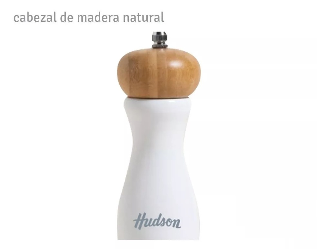 MOLINILLO DE MADERA HUDSON BL 15 CM MOLI03