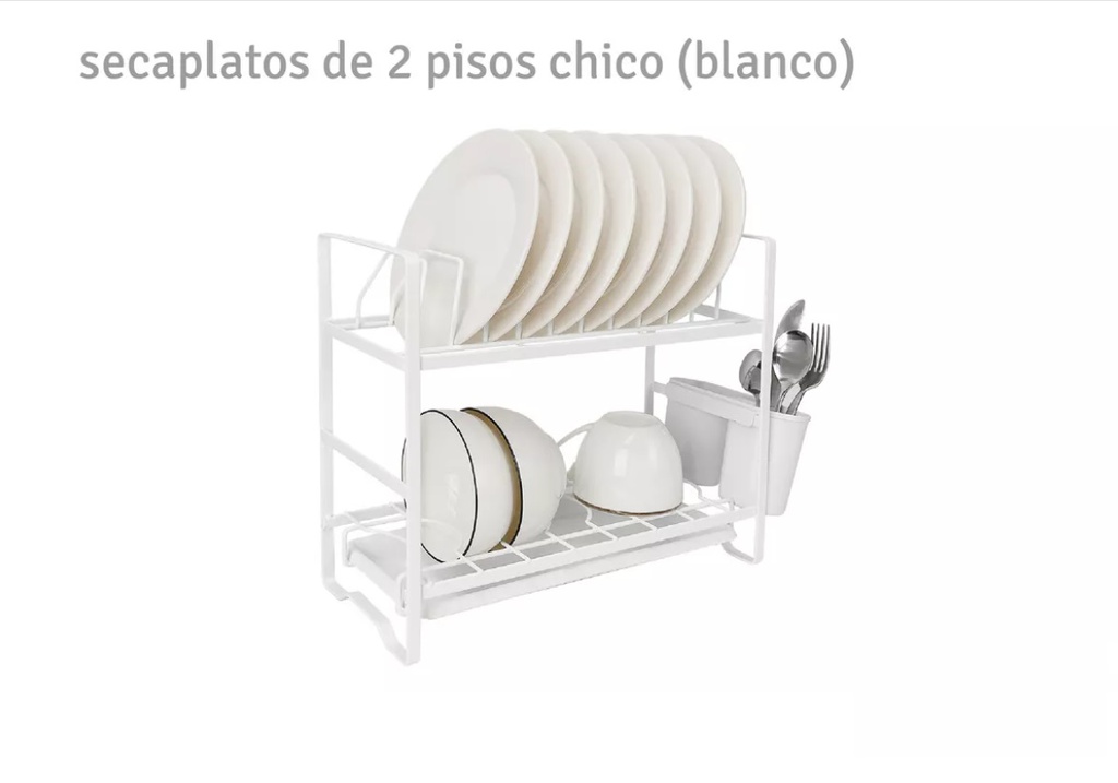 ESCURRIDOR DE PLATOS HUDSON CHICO BL 2 PISOS SP15