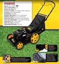 CORTADORA DE CESPED DIBRA R68NE NAFTERA 18" R.ALTAS 6 POS.