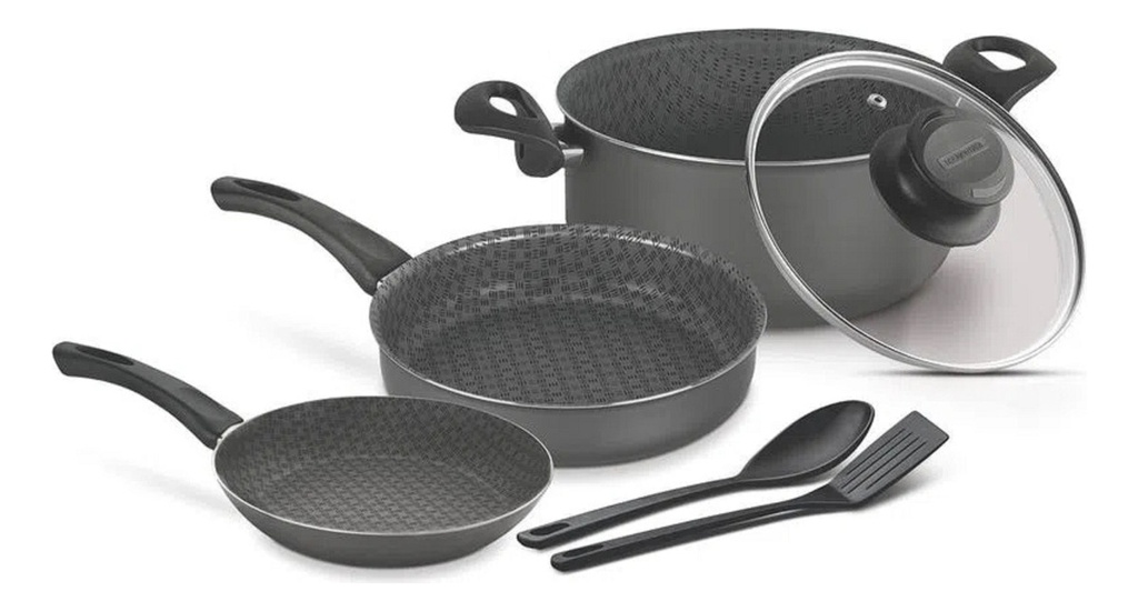 Bateria De Cocina Tramontina 20599/390 Milan 6pz Alum.c/anti