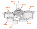 Bateria De Cocina Tramontina 65240/028 Grano De Ac. Inox. 7p
