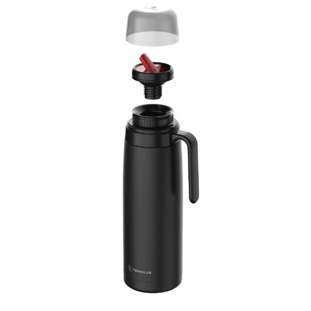 TERMO TERMOLAR 57567 REVOLUTION 1 LT. NEGRO AC. INOX