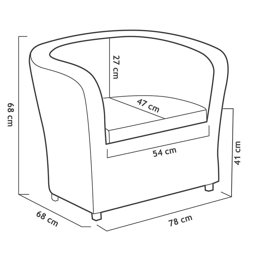 SET MUEBLE NOVA SHAF BER55476 (2 SILLAS + 1 MESA)