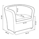 SET MUEBLE NOVA SHAF BER55476 (2 SILLAS + 1 MESA)