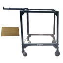 MESA P/HORNO LEPEN 500304 FAMILIAR C/RUEDAS Y TABLA