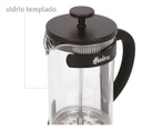 Set Cafetera De Embolo Hudson Cmset80 C/2 Vasos Termicos Neg