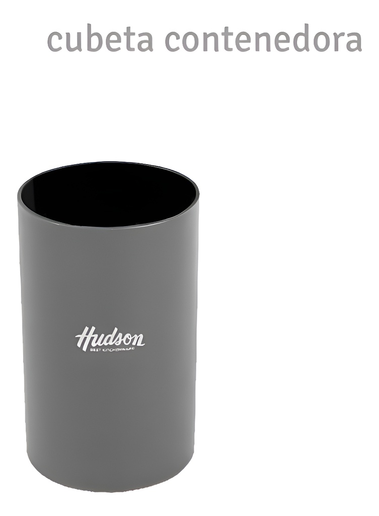 Set De Siete Utensilios Hudson Ut48g Nylon Gris Osc C/holder