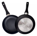 SARTEN HUDSON GHW1132SF DE ALUMINIO C/ANTIADHERENTE PROFUNDA 24CM NEGRA