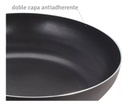 Wok Hudson Cc32sf De Aluminio C/antiad. Y Tapa Cristal 32 Cm