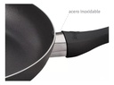 Wok Hudson Cc32sf De Aluminio C/antiad. Y Tapa Cristal 32 Cm