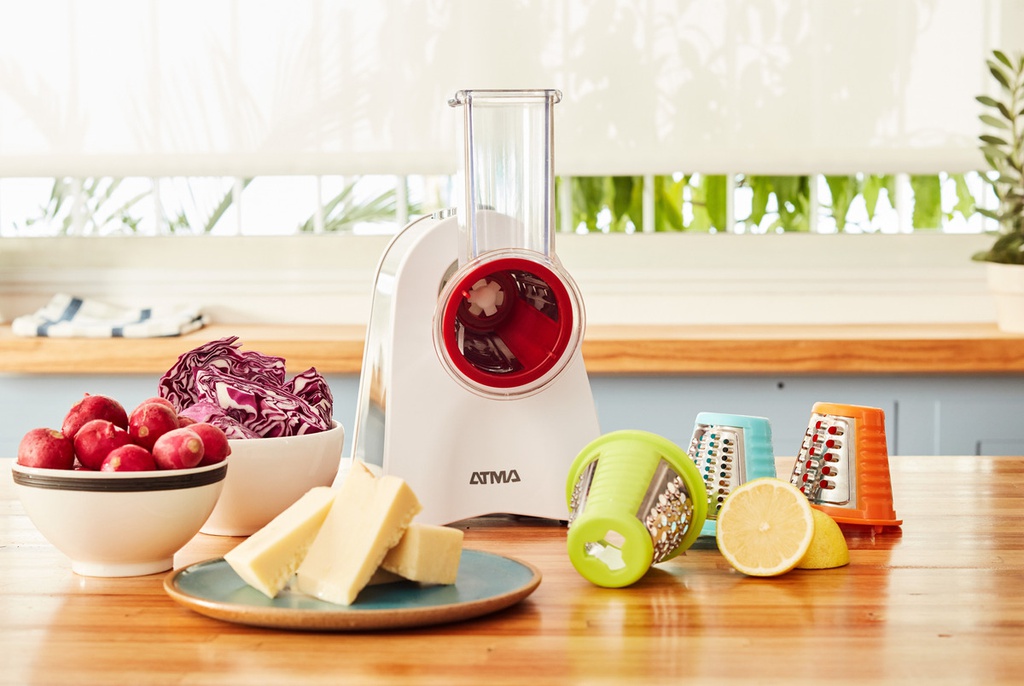 Rallador Electrico Atma Reat21p 200w 4 Cuchillas