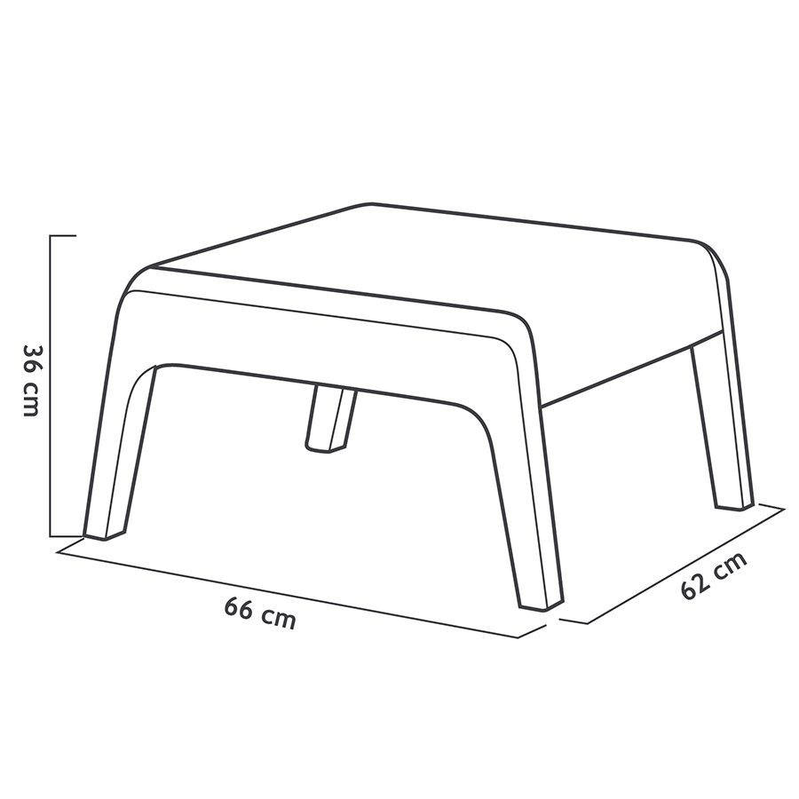 SET MUEBLE MIAMI TETE A TETE SHAF BER55450 GRAFITO (2 SILLAS + 1 MESA)