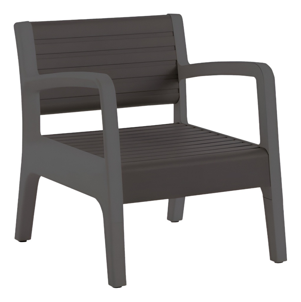 Set Mueble Miami Shaf Ber55450 Grafito (2 Sillas + 1 Mesa)