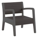 Set Mueble Miami Shaf Ber55450 Grafito (2 Sillas + 1 Mesa)