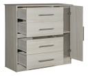 COMODA MUEBLES MAXIMO 50007 1P 4C MARFIL