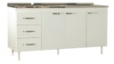 Bajo Mesada Muebles Maximo 72260 160 Blanca