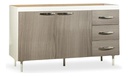 Bajo Mesada Muebles Maximo 72245 140 Gris/blanca
