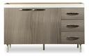Bajo Mesada Muebles Maximo 72245 140 Gris/blanca