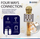 Microfono Suono Ayv0034 Karaoke Bluetooth Parlante Amarillo