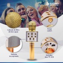 Microfono Suono Ayv0034 Karaoke Bluetooth Parlante Amarillo