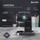CAFETERA SUONO HOG0156 VINTAGE 20 BARES NEGRA