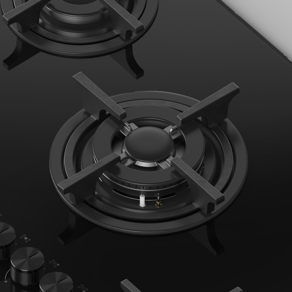 ANAFE ORMAY ONIX BLACK 5 HORNALLAS