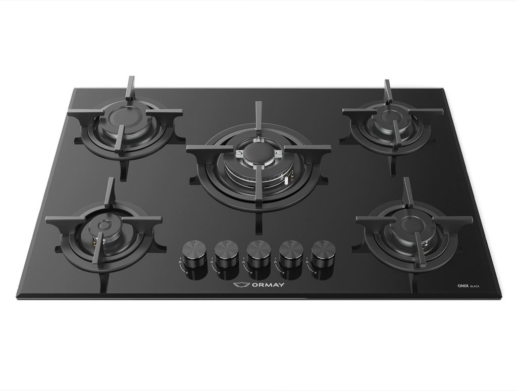 Anafe Ormay Onix Black 5 Hornallas