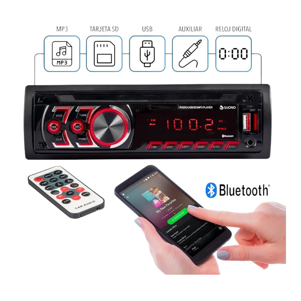AUTOESTEREO SUONO INF0001 MICRO SD MP3 USB RADIO