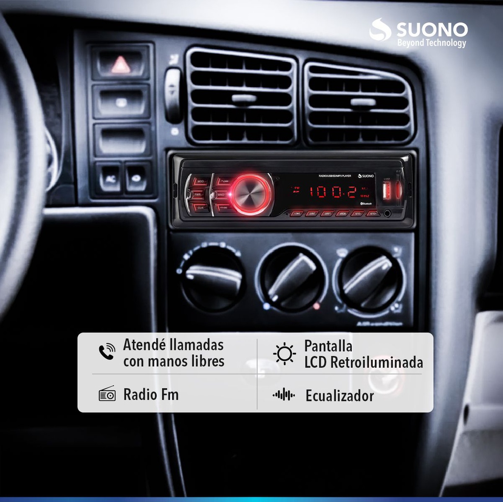 AUTOESTEREO SUONO INF0002 BLUETOOTH MP3 USB