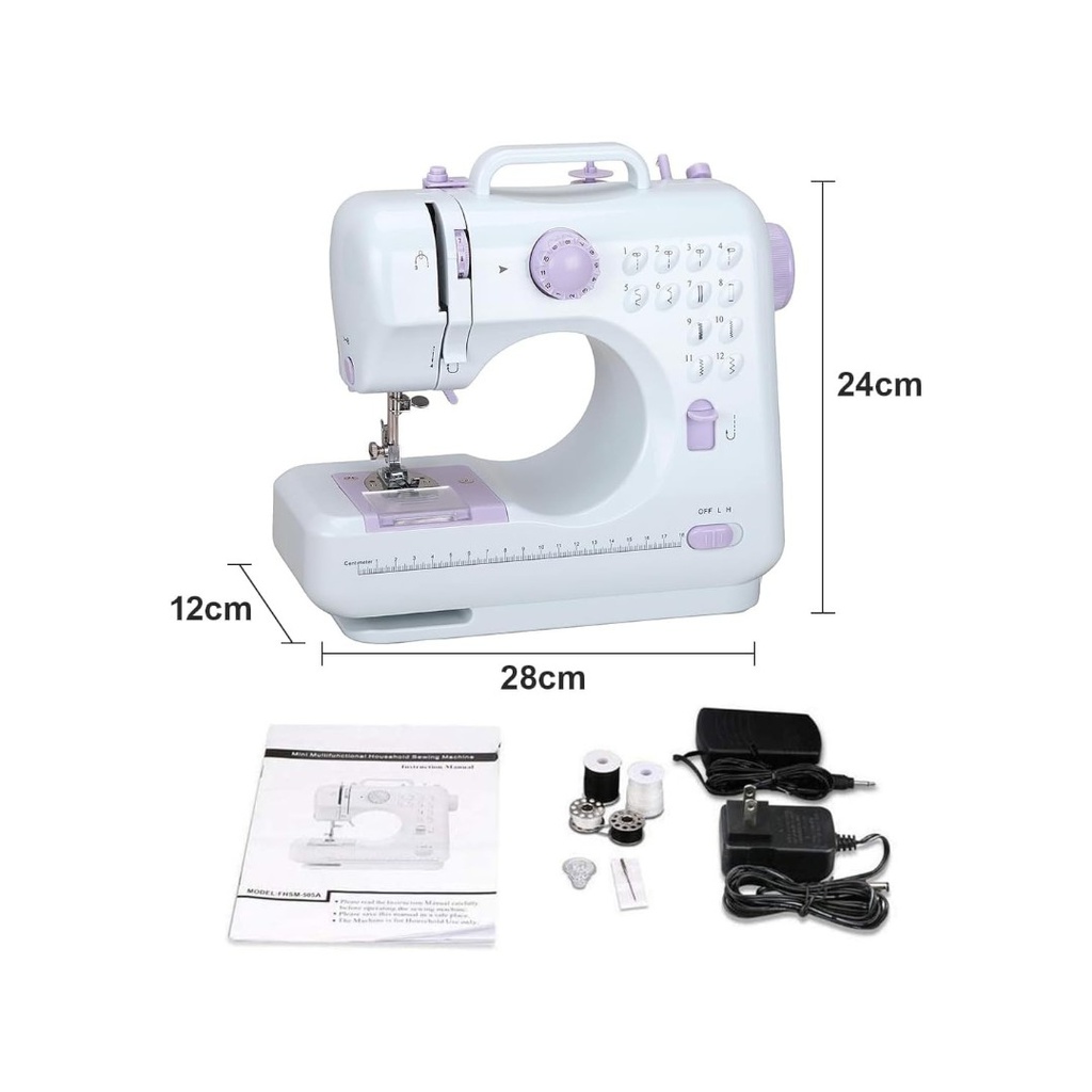 MAQUINA DE COSER HOG0093 CON LUZ 2 VELOCIDADES